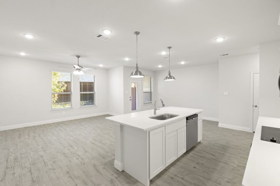 Front exterior of a new home in Sereno Oaks at Buckner Terrace, Dallas, TX, highlighting curb appeal (Image 9). Front exterior of a new home in Sereno Oaks at Buckner Terrace, Dallas, TX, highlighting curb appeal (Image 9).