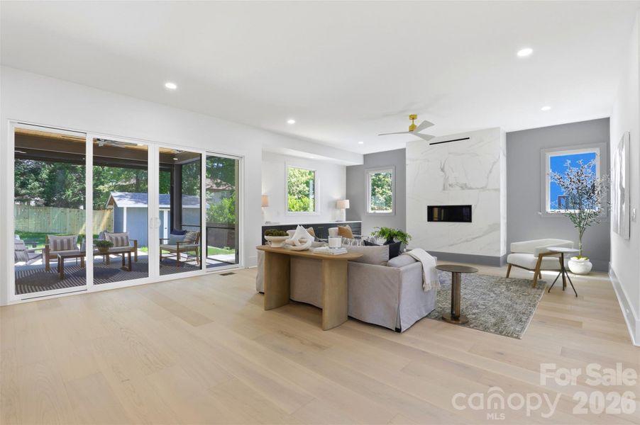 Furnished interior view inside a new home in , Charlotte (Image 36).
