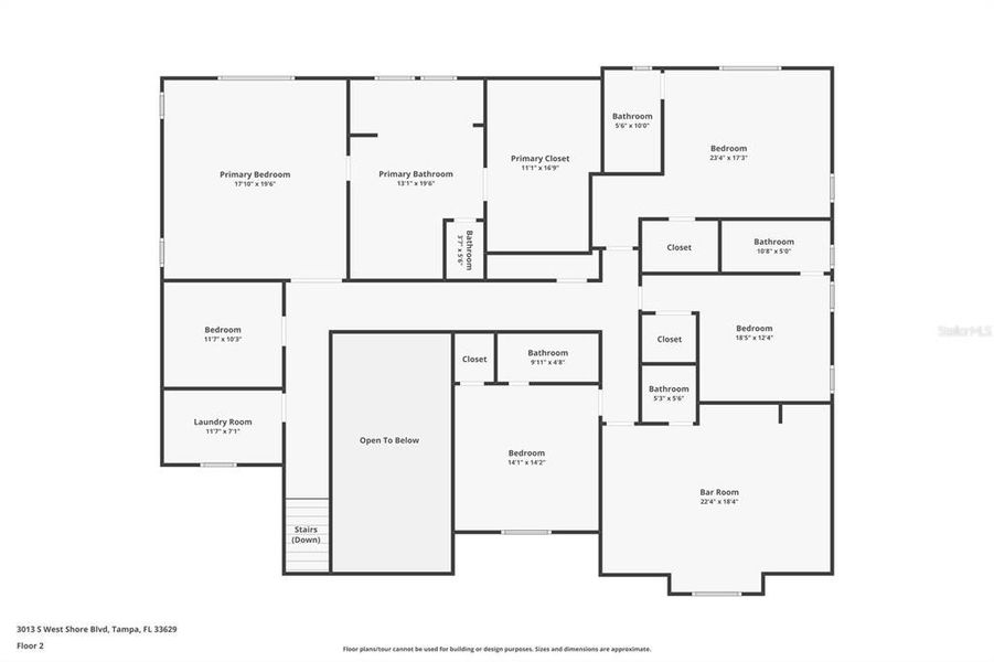 2D floor plan layout of this home in , Tampa, FL (Image 5).