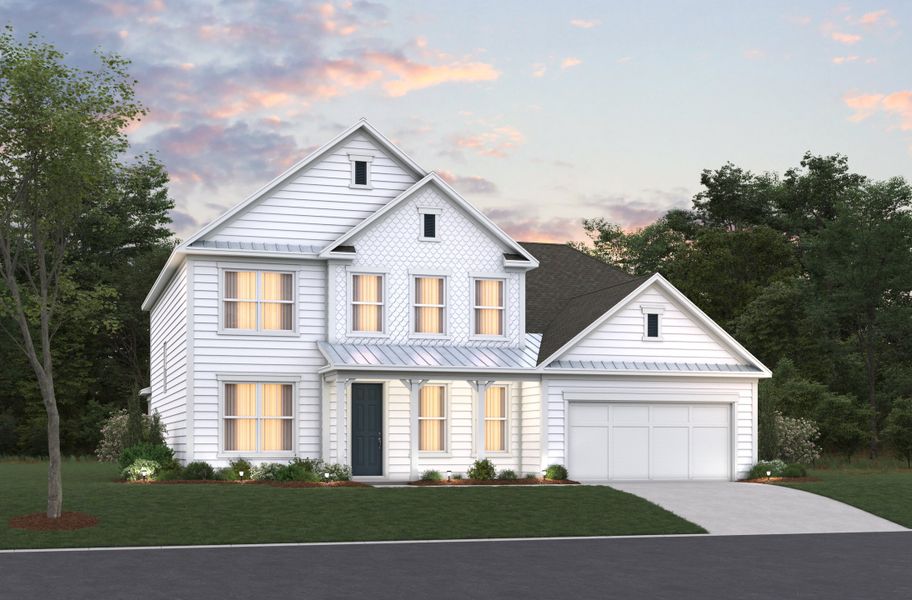 Representative exterior photo of a completed home built from the Ivey by Beazer Homes in Northbrook, Murrells Inlet, SC (Image 21).