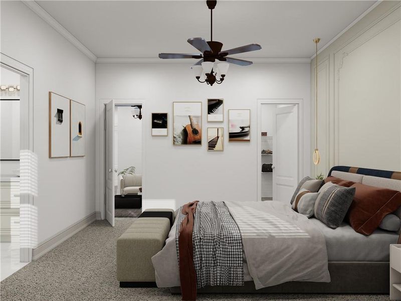 Furnished interior view inside a new home in , Cumming (Image 8).