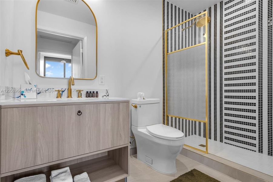 Furnished interior view inside a new home in , Miami (Image 17). Furnished interior view inside a new home in , Miami (Image 17).