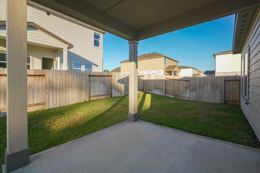 Exterior details and patio area of a home in , Magnolia (Image 3).