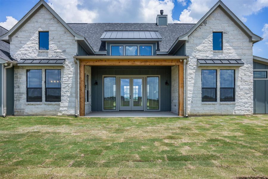 Front exterior of a new home in , Schulenburg, TX, highlighting curb appeal (Image 2). Front exterior of a new home in , Schulenburg, TX, highlighting curb appeal (Image 2).