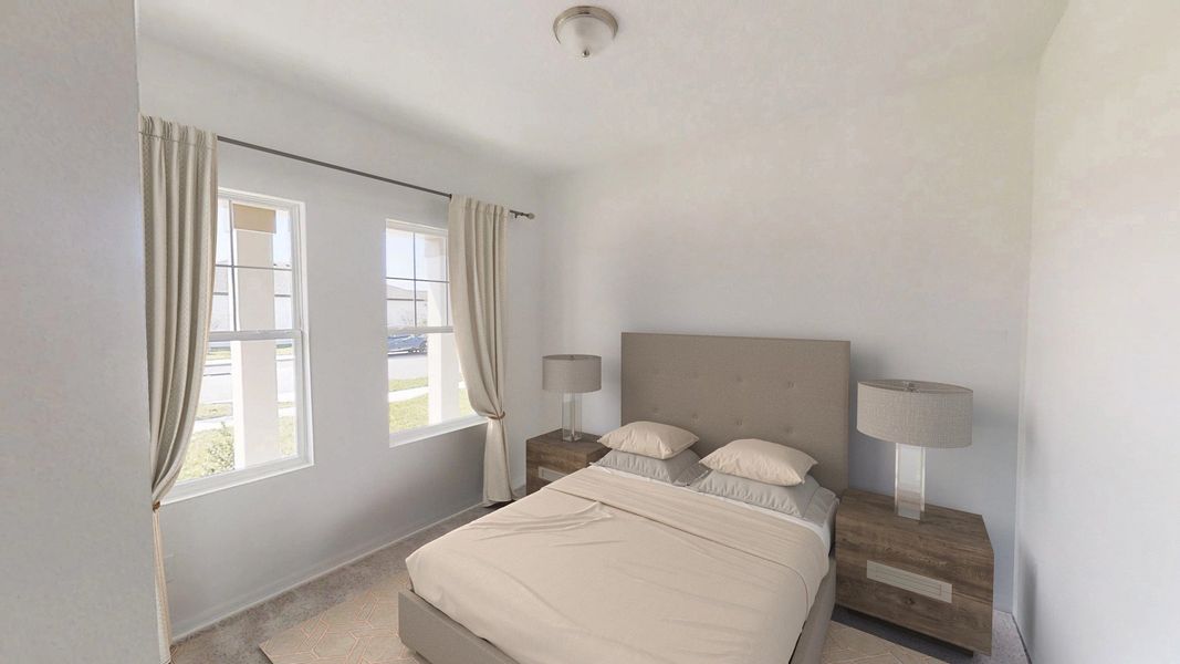 Representative furnished interior of a home built from the Polaris by Starlight Homes in Noble Ridge, Howe (Image 6).