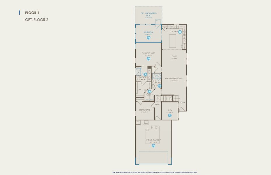 Compass Floor Plan, Quick Move-In Home, Floor 1