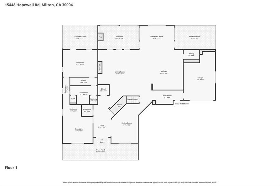 2D floor plan layout of this home in , Alpharetta, GA (Image 5).