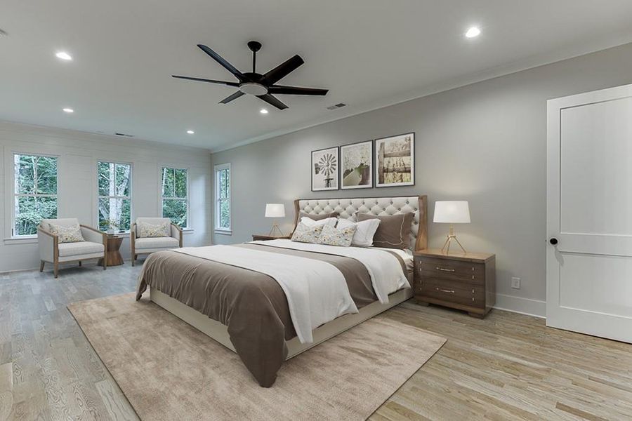 Furnished interior view inside a new home in , Cumming (Image 5).