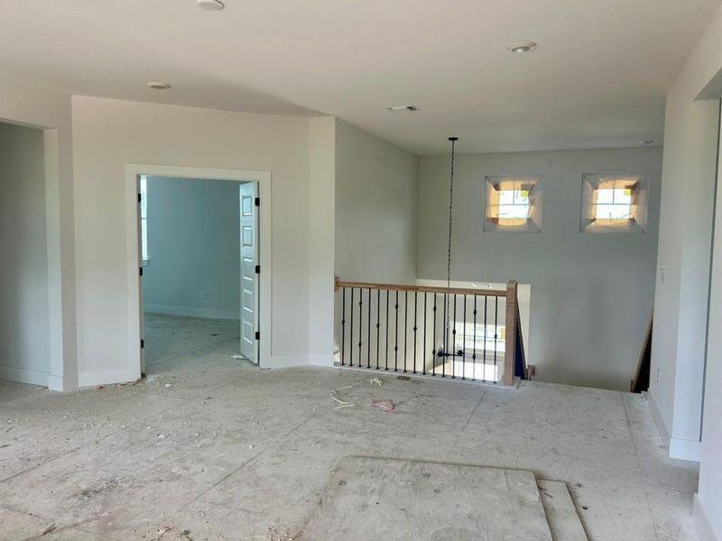 Empty room with baseboards