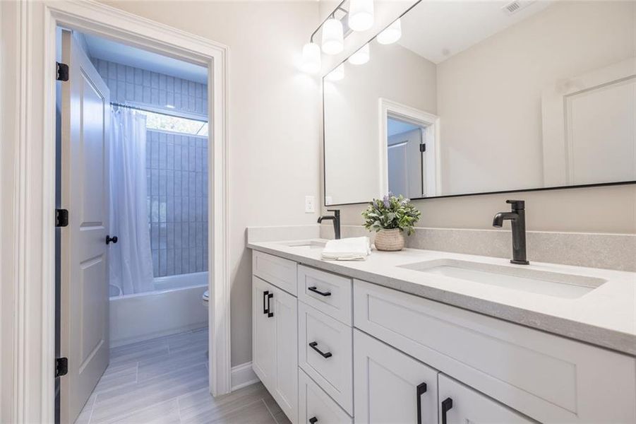 Furnished interior view inside a new home in , Powder Springs (Image 38).