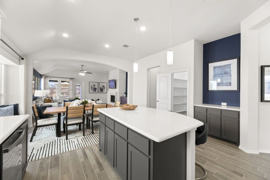 Representative furnished interior of a home built from the Concept 2065 by Risewell Homes in Summer Crest, Fort Worth (Image 10).