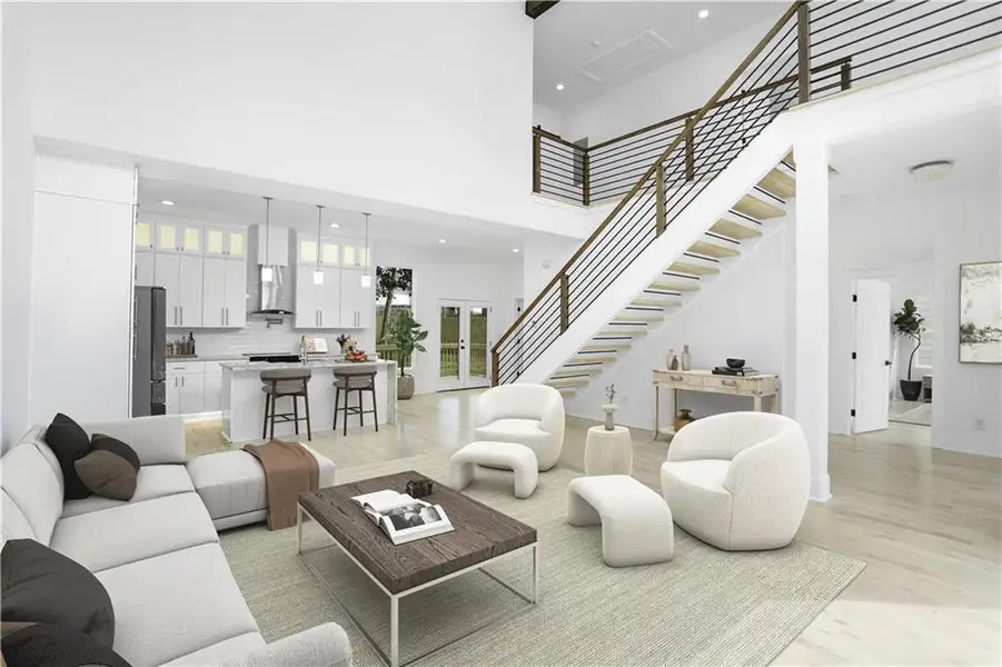 Furnished interior view inside a new home in , Atlanta (Image 5). Furnished interior view inside a new home in , Atlanta (Image 5).