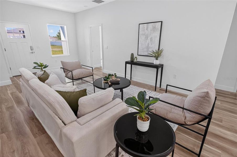 Furnished interior view inside a new home in , Ocala (Image 7). Furnished interior view inside a new home in , Ocala (Image 7).