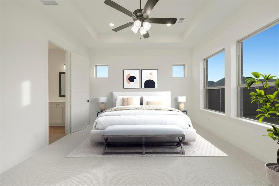 Furnished interior view inside a new home in Terraces – Estates, Rockwall (Image 7).