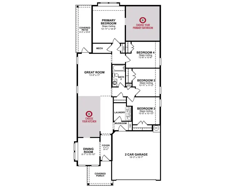 2D floor plan layout of this home in Amira, Tomball, TX (Image 3).