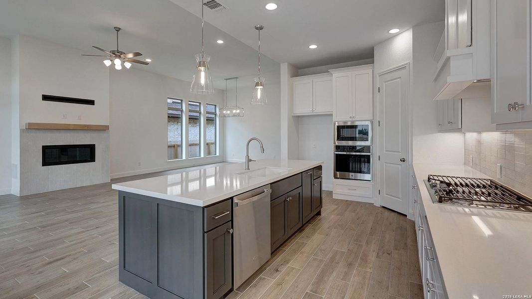 Furnished interior view inside a new home in Kallison Ranch, San Antonio (Image 7).
