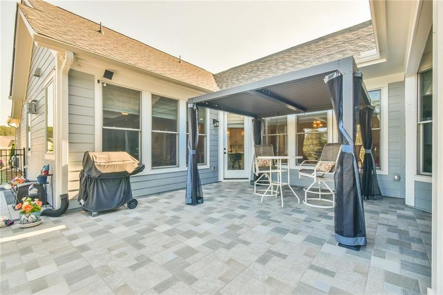 Exterior details and patio area of a home in , Dacula (Image 28).