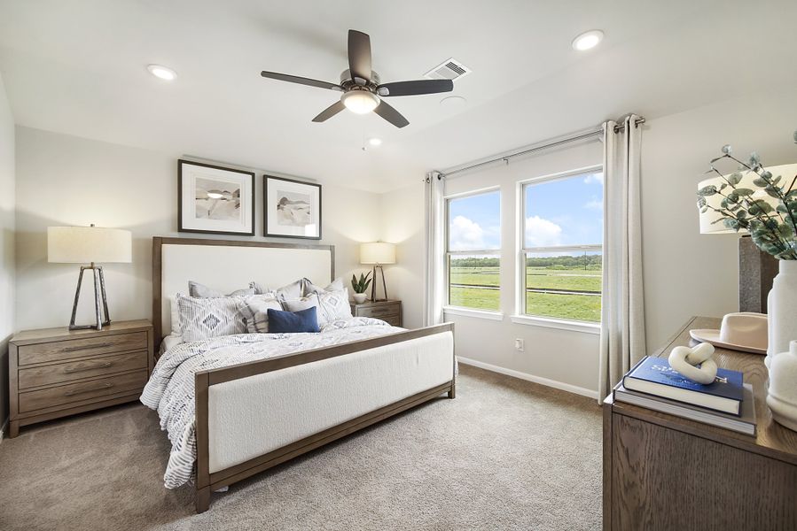 Representative furnished interior of a home built from the Walker by Beazer Homes in Laurel Landing: Founders Collection, Alvin (Image 7). Representative furnished interior of a home built from the Walker by Beazer Homes in Laurel Landing: Founders Collection, Alvin (Image 7).