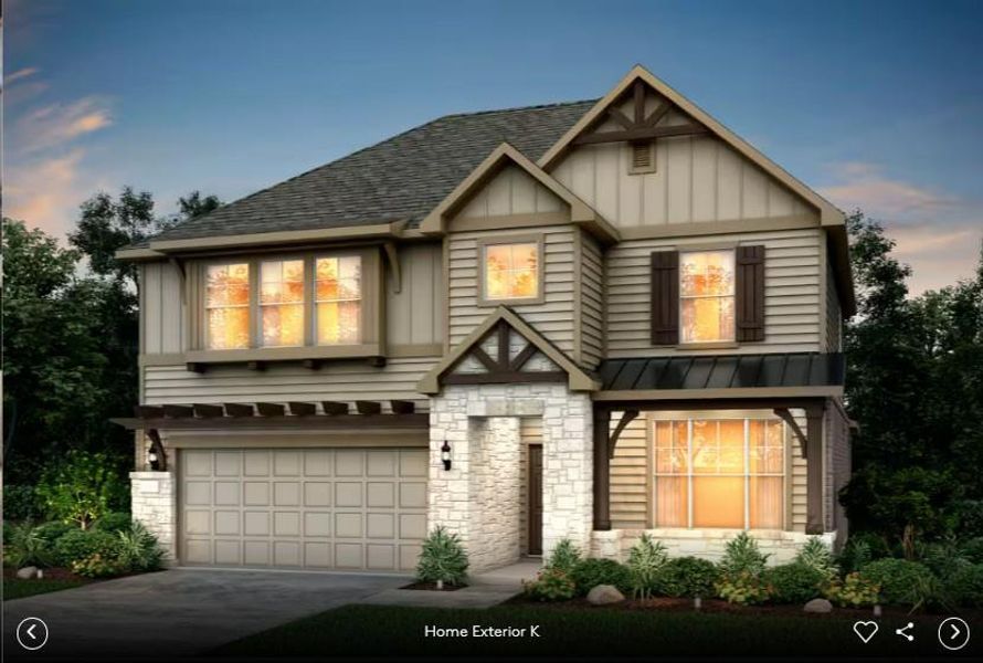 Front exterior- Pulte - Caldwell Elevation K rendering Front exterior- Pulte - Caldwell Elevation K rendering