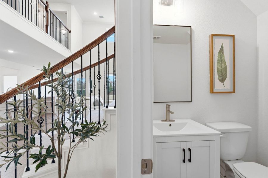 Half bath 1st floor.