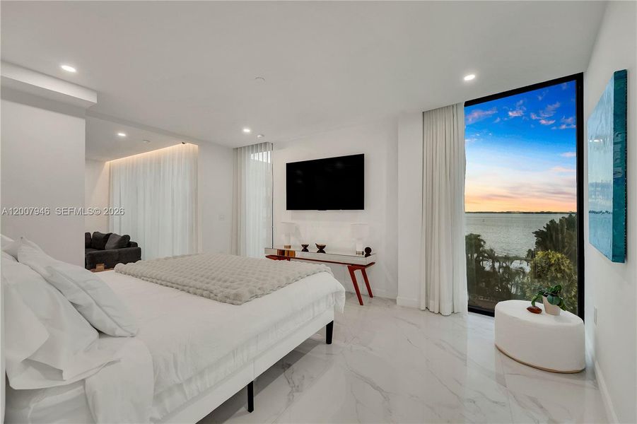 Furnished interior view inside a new home in , Miami Beach (Image 8).