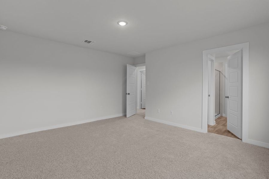 A room with white doors.