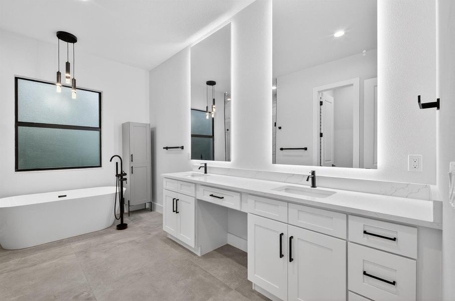 19 - Primary Bathroom Tub And Vanity 19 - Primary Bathroom Tub And Vanity