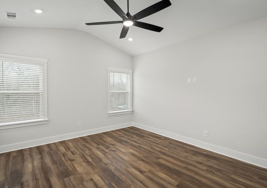 Spacious master bedroom.