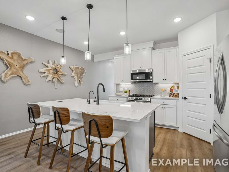 Representative furnished interior of a home built from the The Pinecrest B w/ 3rd Car by Davidson Homes LLC in Saddle Creek Ranch, Cibolo (Image 13).