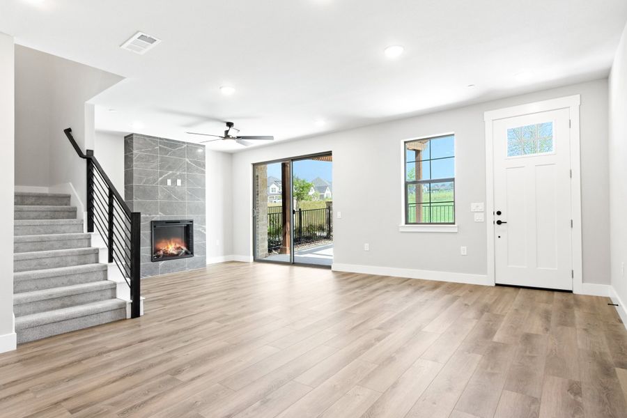 Spacious, unfurnished interior of a new home in The Tribute, The Colony (Image 22).