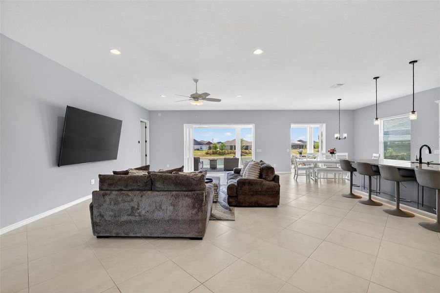 Furnished interior view inside a new home in , The Villages (Image 18).