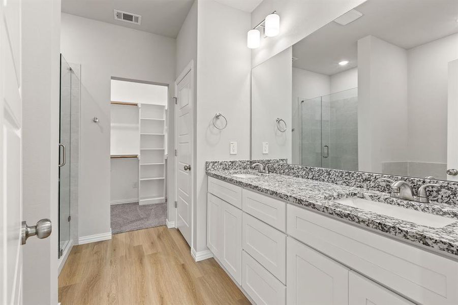 Furnished interior view inside a new home in Trails of Fossil Creek, Fort Worth (Image 6).