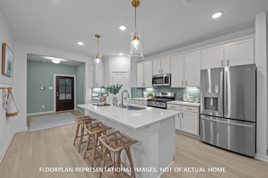 Furnished interior view inside a new home in Sorella, Tomball (Image 3).