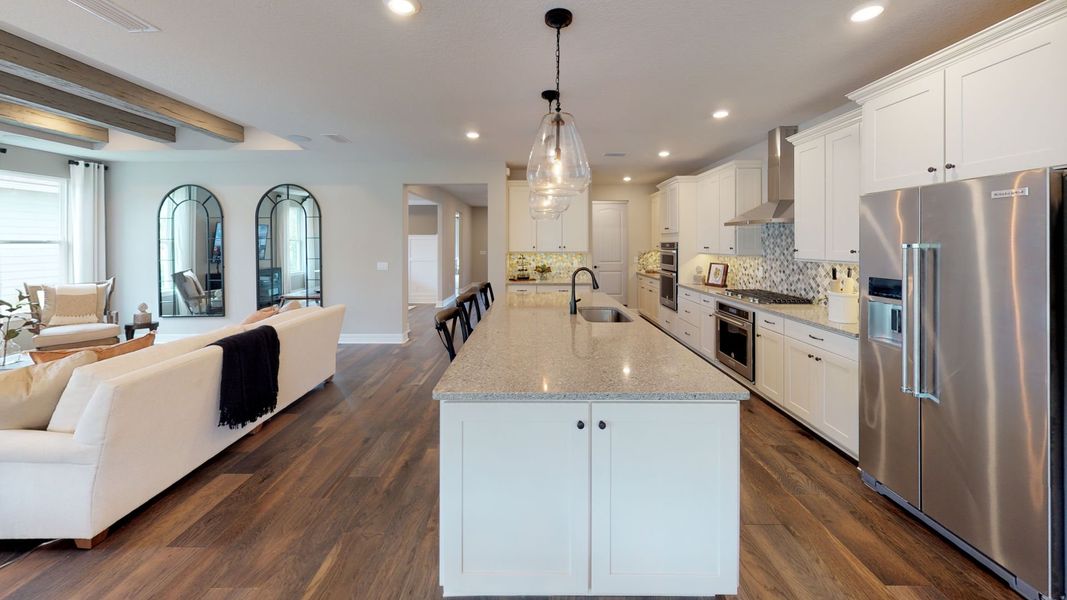 Kitchen with Oversized Island and Generous Countertop Space