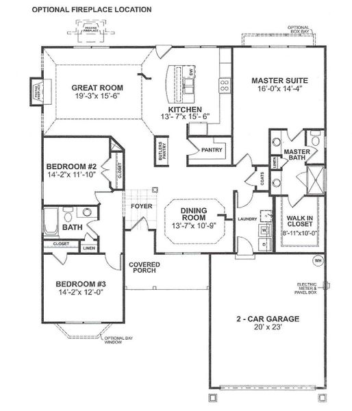 The Wrightsville model showcases an adaptable Ranch floor plan that can be personalized with a variety of inviting layouts to fit your personal vision.