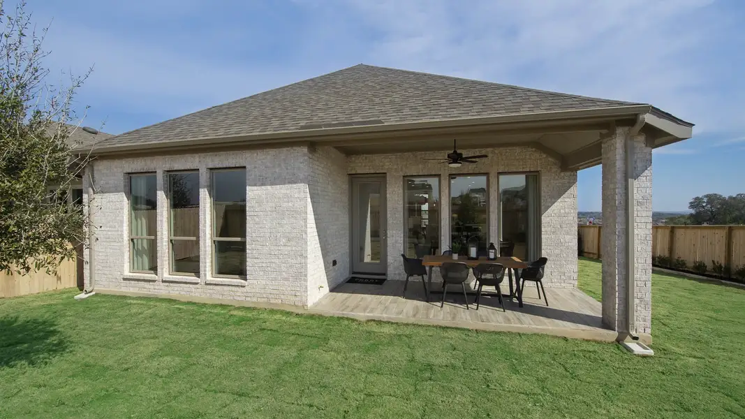 Exterior details and patio area of a home in Briggs Ranch, San Antonio (Image 4). Exterior details and patio area of a home in Briggs Ranch, San Antonio (Image 4).
