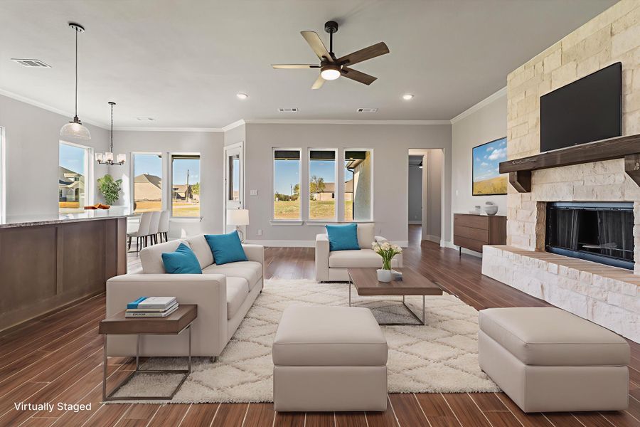 Furnished interior view inside a new home in Fannin Ranch, Leonard (Image 4).