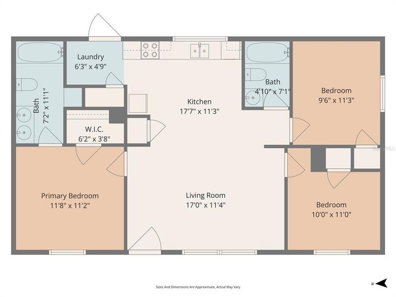 2D floor plan layout of this home in , Punta Gorda, FL (Image 3).