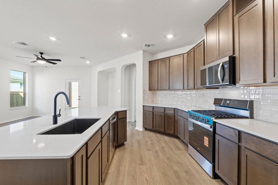 Furnished interior view inside a new home in Salerno - Heritage Collection, Round Rock (Image 5).