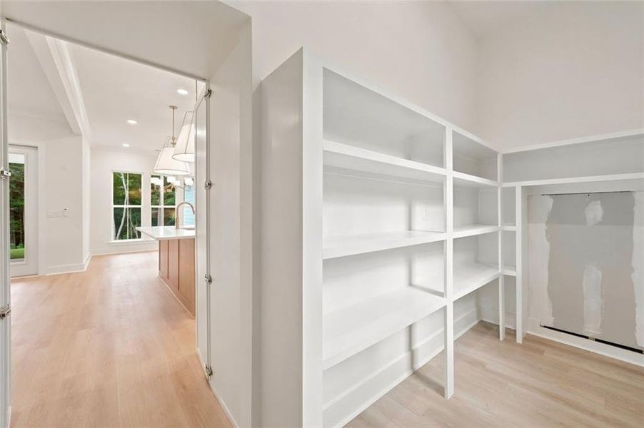 Furnished interior view inside a new home in , White (Image 17).