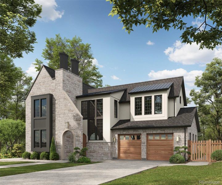 Front exterior of a new home in , Denver, CO, highlighting curb appeal (Image 1).