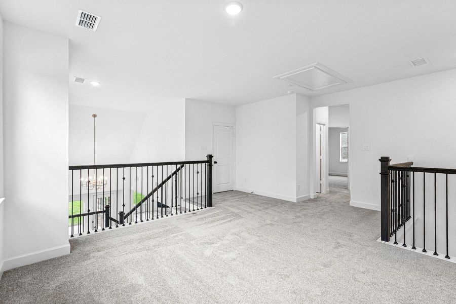 Spacious, unfurnished interior of a new home in Riceland 50’ Front Load Homesites, Mont Belvieu (Image 15). Spacious, unfurnished interior of a new home in Riceland 50’ Front Load Homesites, Mont Belvieu (Image 15).