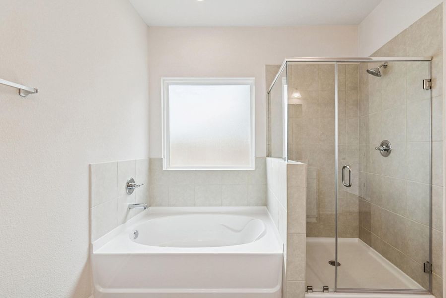 The Kettering II- Primary Bath with Garden Tub and Walk-In Shower