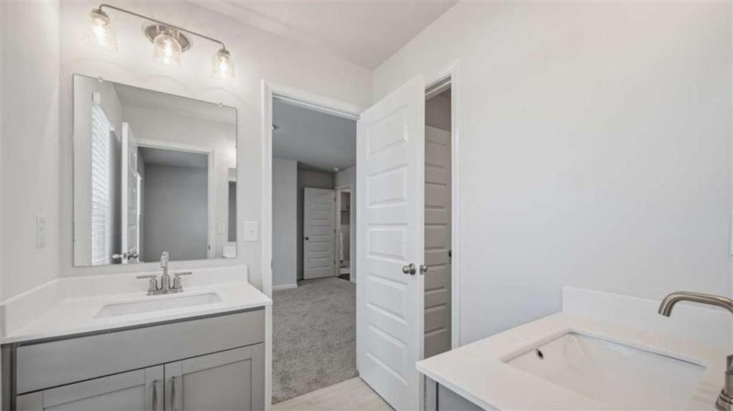 Furnished interior view inside a new home in Water Oak Estates, Lawrenceville (Image 10).
