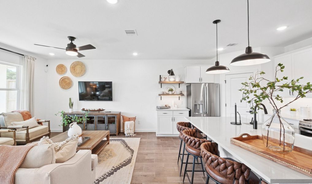 Open concept floorplan