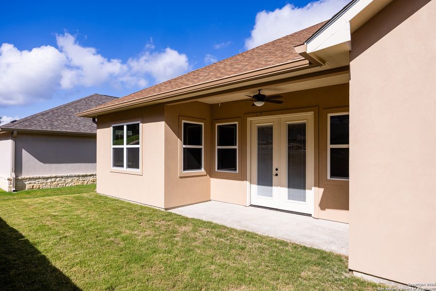Front exterior of a new home in , Kerrville, TX, highlighting curb appeal (Image 20).