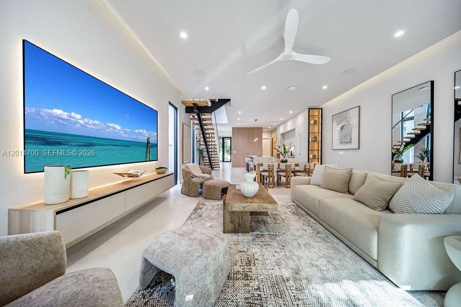 Furnished interior view inside a new home in , Fort Lauderdale (Image 69).