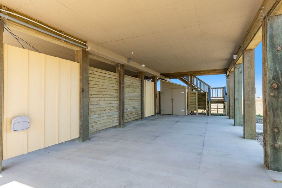 Under the house is storage Under the house is storage