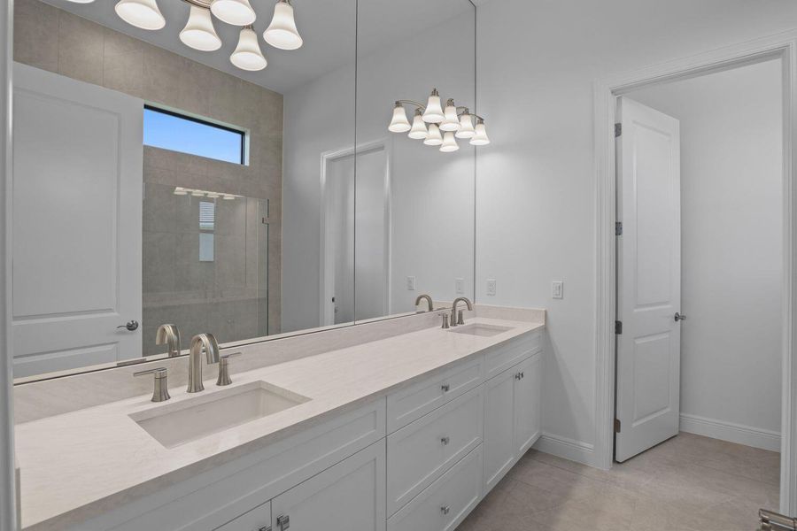 Furnished interior view inside a new home in Cresswind Palm Beach at Westlake, Westlake (Image 10).