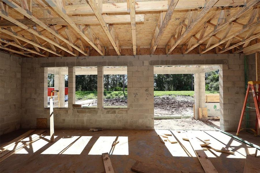 In-progress construction of a new home in Eden at Crossprairie, St. Cloud, FL (Image 9).